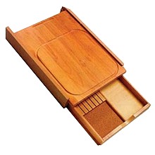 Cutting Board and Knife Tray 'Euro' for Drawer Insert