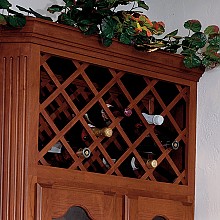 23" x 29" Standard Wine Lattice Panel with Square Edges, Single Panel