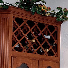 17" x 29" Standard Wine Lattice Panel with Square Edges, Single Panel