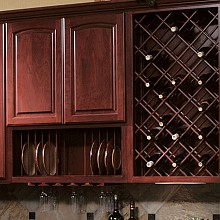 30" x 24" Standard Wine Lattice Panel with Inverted Edges, Set of Two