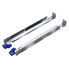 PRO500 Undermount Drawer Slide for 5/8" Material, 75lb Capacity Full Extension Soft-Closing with Locking Devices and Rear Brackets