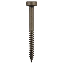 Quickscrews Modified Pan Head Face Frame/Pocket-Hole Screws, Square Drive Fine Thread and Type 17 Auger Point