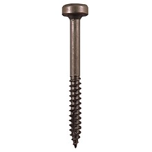 Quickscrews Modified Pan Head Face Frame/Pocket-Hole Screws, Square Drive Quickcutter Thread and Double Auger Point