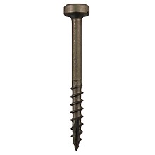 Quickscrews Modified Pan Head Face Frame/Pocket-Hole Screws, Square Drive Coarse Thread and Type 17 Auger Point