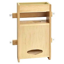 1-Tier Wood Grocery Bag Storage for 36" Sink Base