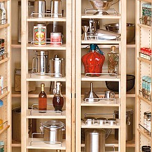 High 5 Tray Swing Out Single Pantry Door Unit with Hardware