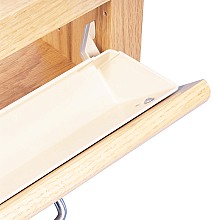 14" Sink Front Tip-Out Tray with Tab Stop Hinges