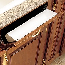 White Standard Sink Front Tip-Out Tray (Tray Only)