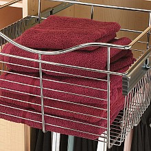 11" x 14" x 18" Wide Heavy-Gauge Pull-Out Wire Basket