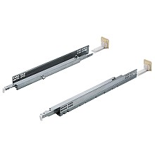 Futura PUSH Undermount Drawer Slide for 5/8" Material, 100lb Capacity, Full Extension, Undermount, Push to Open