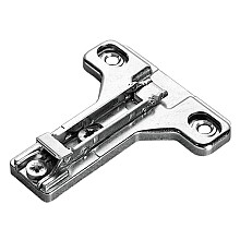 Clip-On Cam Adjustable Face Frame Mounting Plate, Screw-On