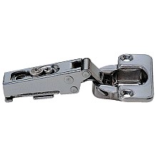 304B Stainless Steel 100˚ Opening Hinge, Self-Closing, Overlay, Polished