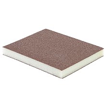 Fine Grit 2-Sided Aluminum Oxide Sanding Sponge, 3-3/4