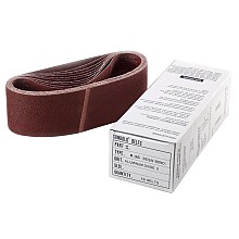 6" x 89" Resin Bond Cloth Sanding Belt, Aluminum Oxide on X-Weight Polyester/Cotton