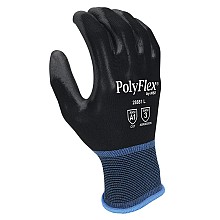 Nylon/Polyurethane Palm Coated Gloves, Black