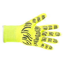 Tigerflex Hi-Lite High Visibility Polyester/Spandex Nitrile Foam Coated Gloves, Bright Yellow