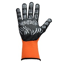 Tigerflex Light Nylon Nitrile Foam Coated Gloves, Orange/Black