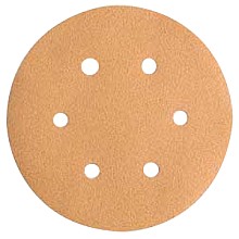 6" Hook & Loop 6 Holes Sanding Disc, Aluminum Oxide on Paper (50/Box)