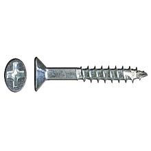 Wurth Flat Head Assembly Screws, Phillips Drive Coarse Thread with Nibs and Type 17 Auger Point