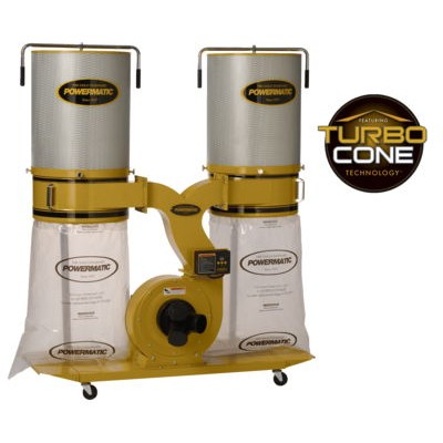 Powermatic PM1900TX-CK3 Dust Collector 3HP 3Ph 230/460V 2 Micron Canister Kit