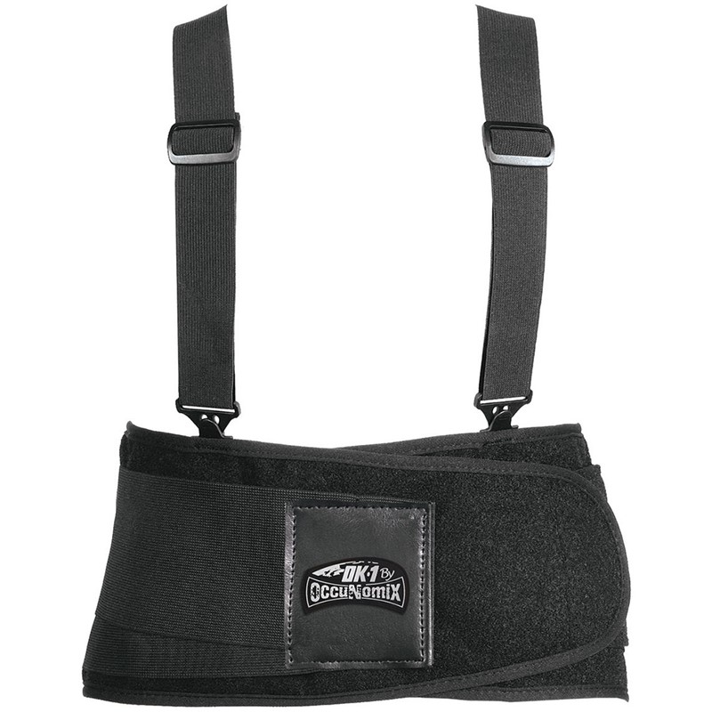 Back Support with Adjustable Removable Suspenders