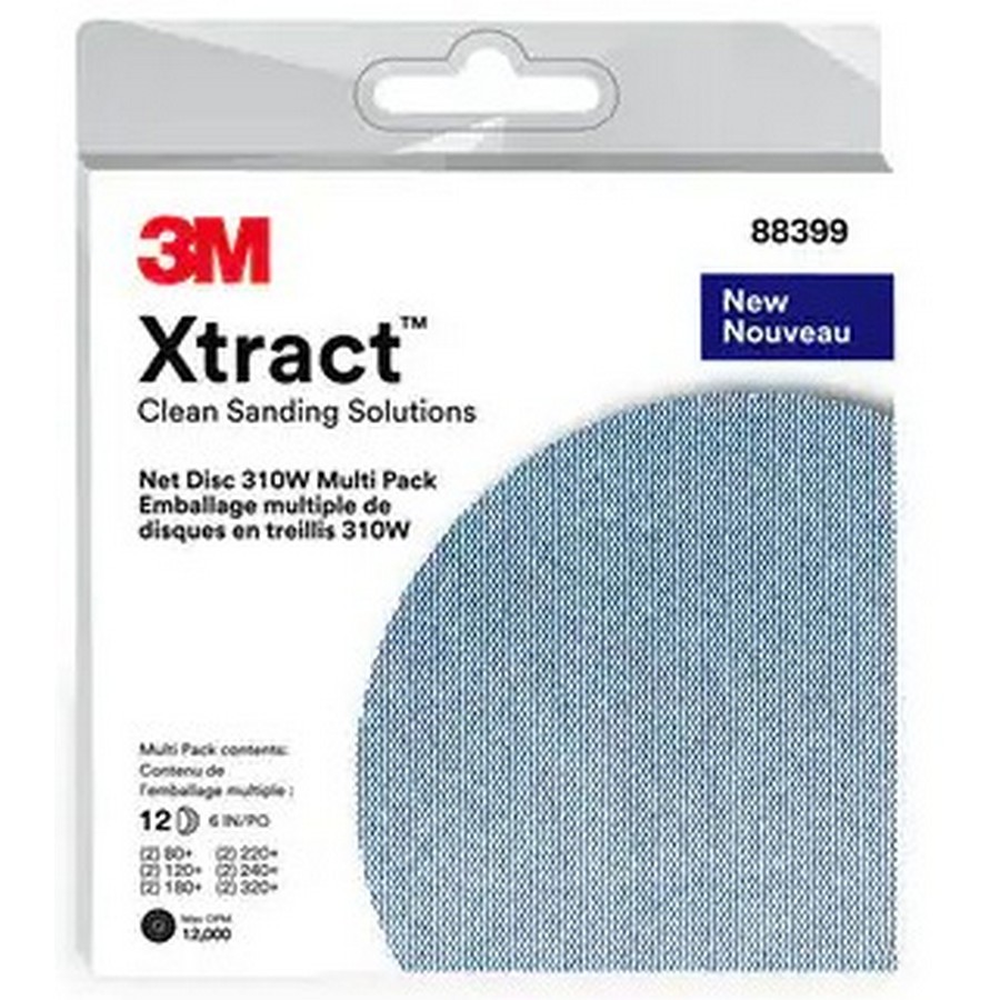 6" Xtract&trade; Advanced Series No Holes Net Sanding Discs Try-It Pack, Aluminum Oxide