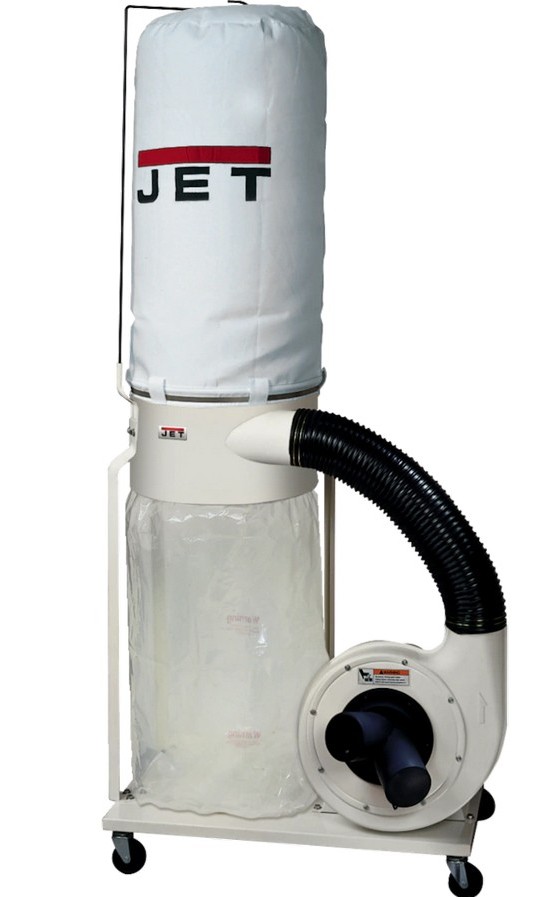 Jet Tools 708658K DC-1100VX-5M Dust Collector with 5-Micron Bag Filter Kit 1-1/2HP Single Phase 115/230V