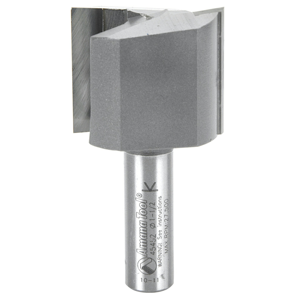 1-1/2" x 2-7/8" High Production Straight Plunge Router Bit, 2-Flute, 1/2" Shank