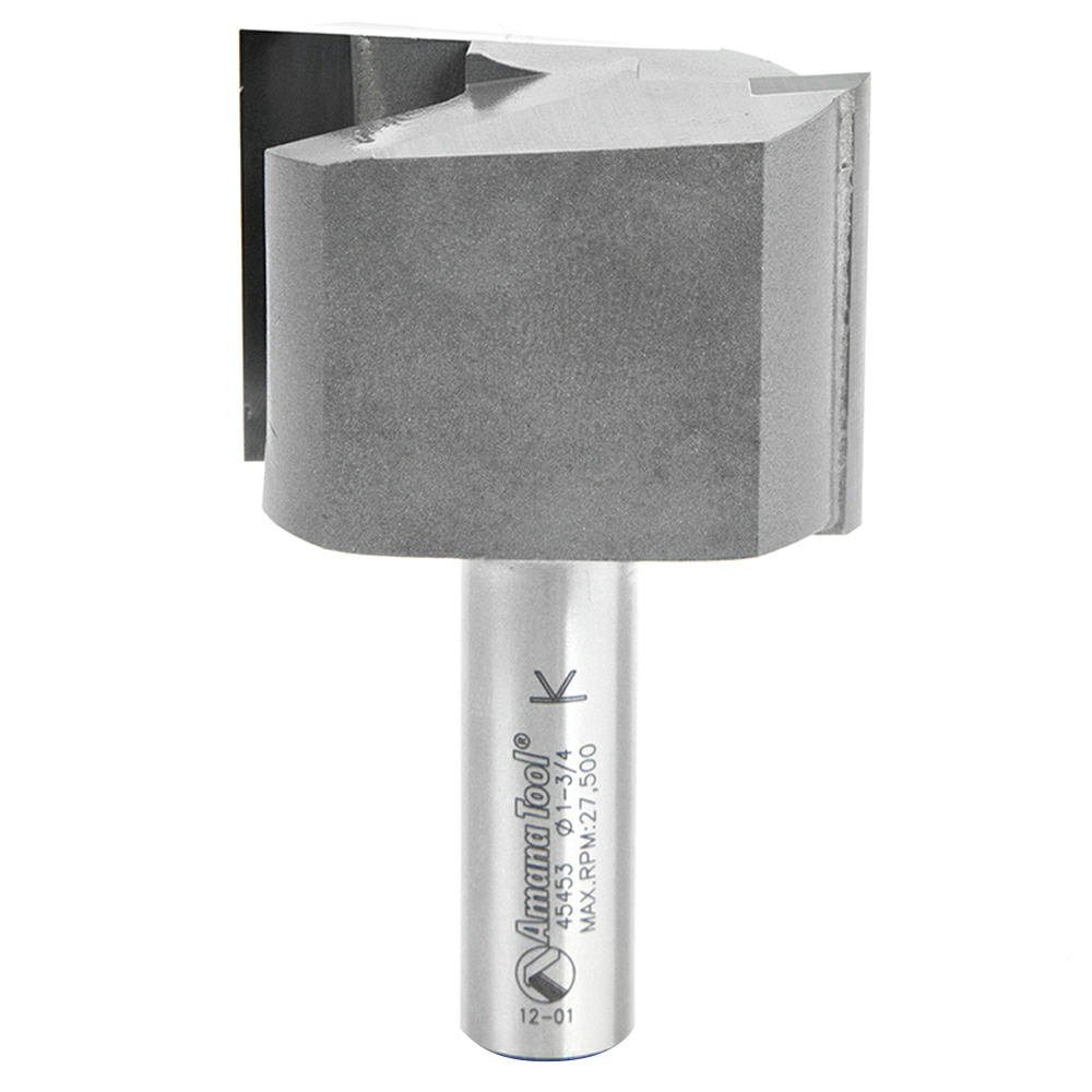 1-3/4" x 2-7/8" High Production Straight Plunge Router Bit, 2-Flute, 1/2" Shank