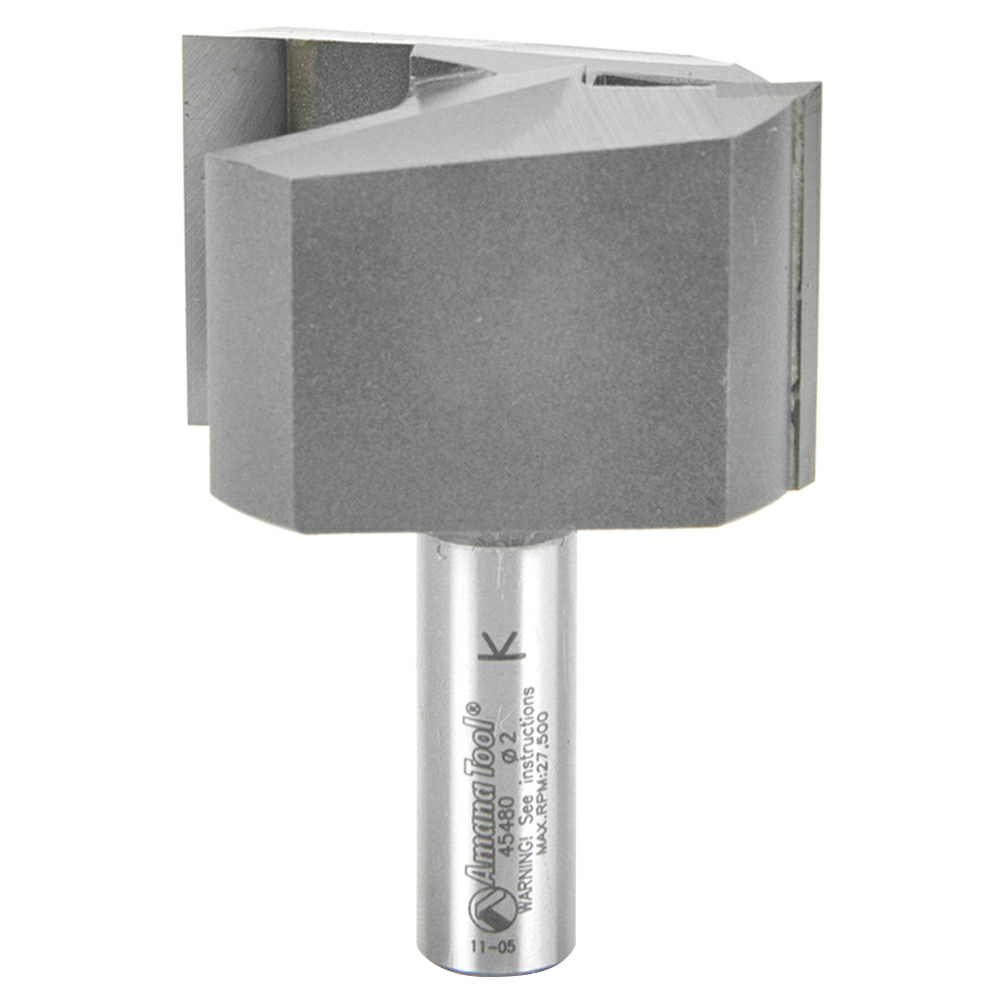 2" x 2-7/8" High Production Straight Plunge Router Bit, 2-Flute, 1/2" Shank