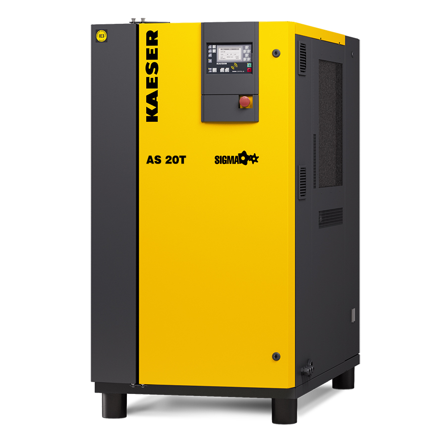 Kaeser AS 20T 20hp Rotary Screw Compressor with Integrated Refrigerated Dryer