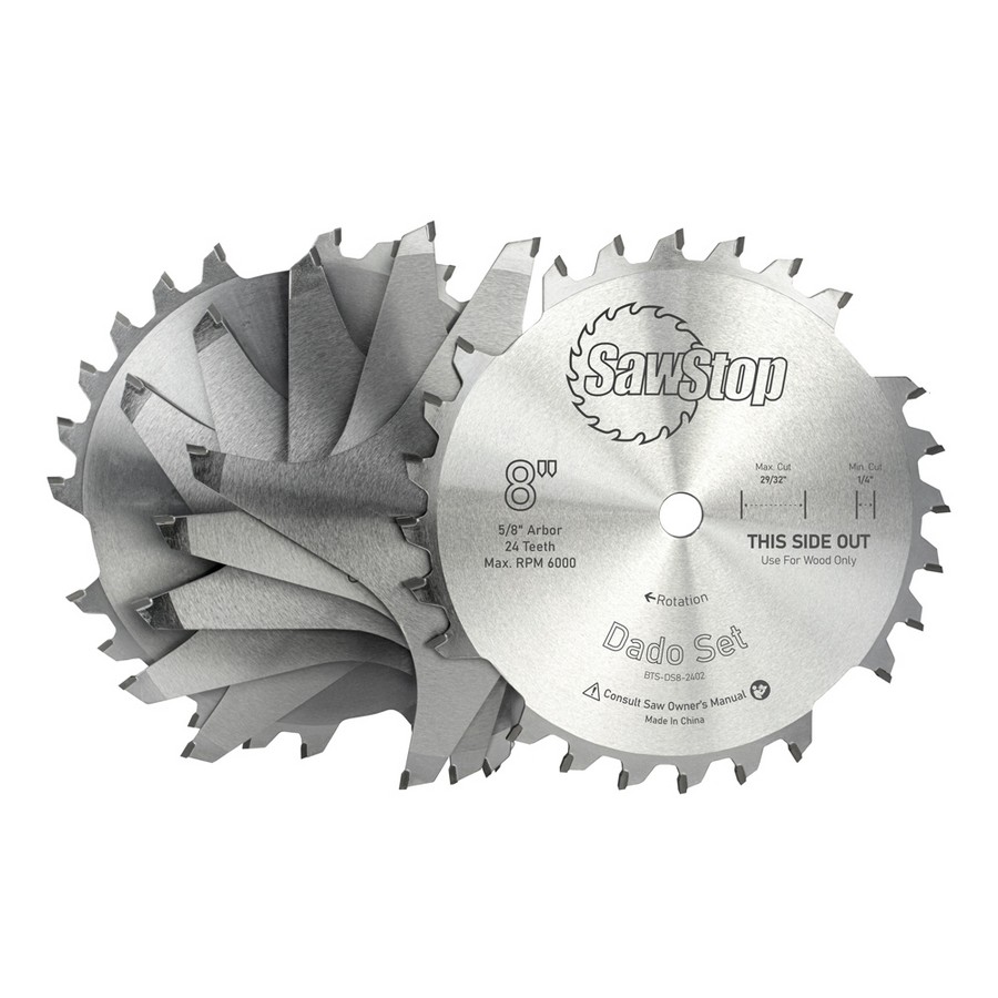 SawStop BTS-DS8-2402 8" Premium Dado Set