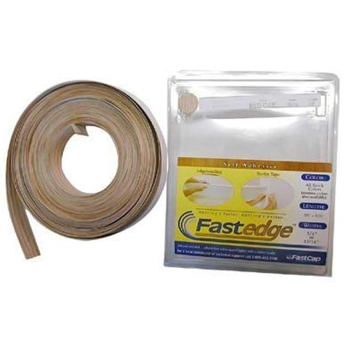 Peel & Stick PVC Edgebanding, Almond, 0.018" Thick 15/16" x 50' Roll