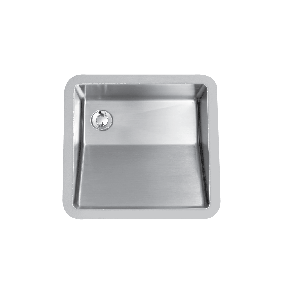 E-505 Stainless Steel Undermount 18G Single Bowl Vanity Sink, 18-1/4" x 15-7/8"ÿx 5-1/2