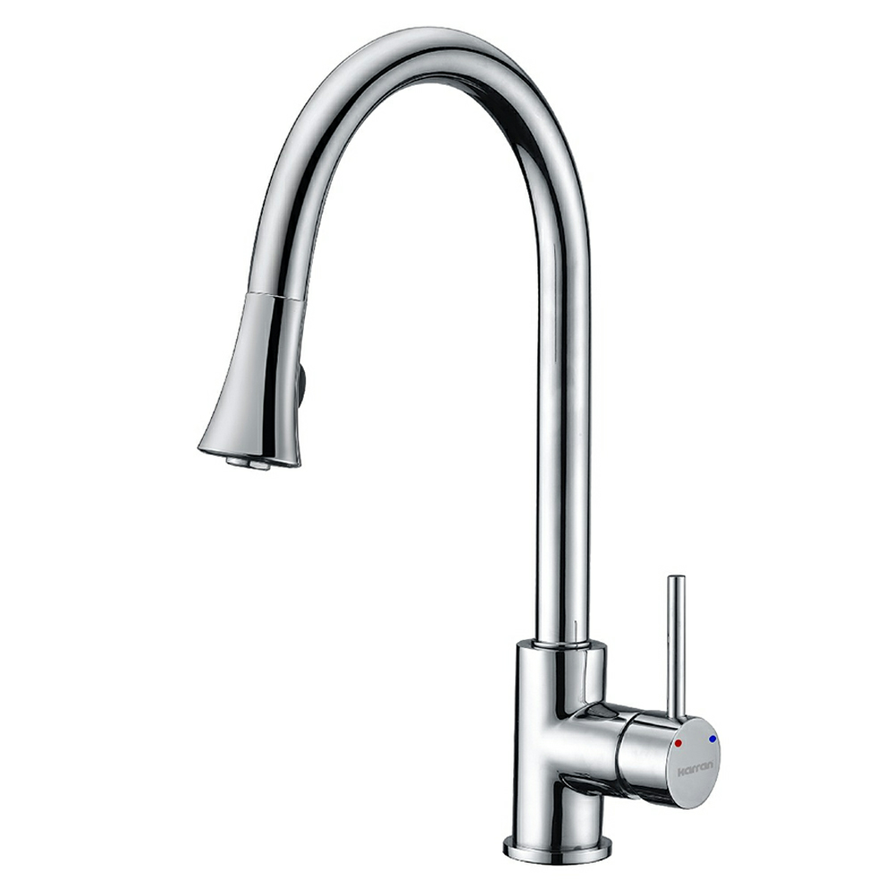 Weybridge Single-Handle Pull-Down Kitchen Faucet with Dual-Function Sprayer, Chrome