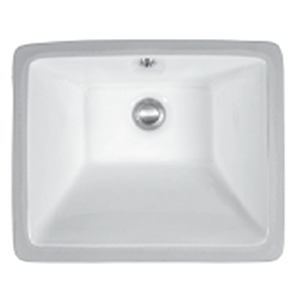 Vitreous China Undermount Single Bowl Vanity Sink, 17" x 13-3/4" x 5-1/2", White