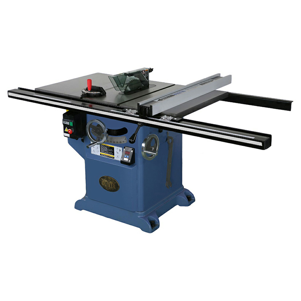 Oliver 10" Heavy Duty Table Saw with 36" Rail, 5HP/1 Phase