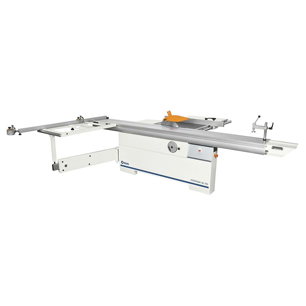 Minimax Single-Phase 4.8Hp 8.5' Manual Sliding Table Saw w/tilting 12&Prime; main blade, DADO & 50&Prime; rip capacity
