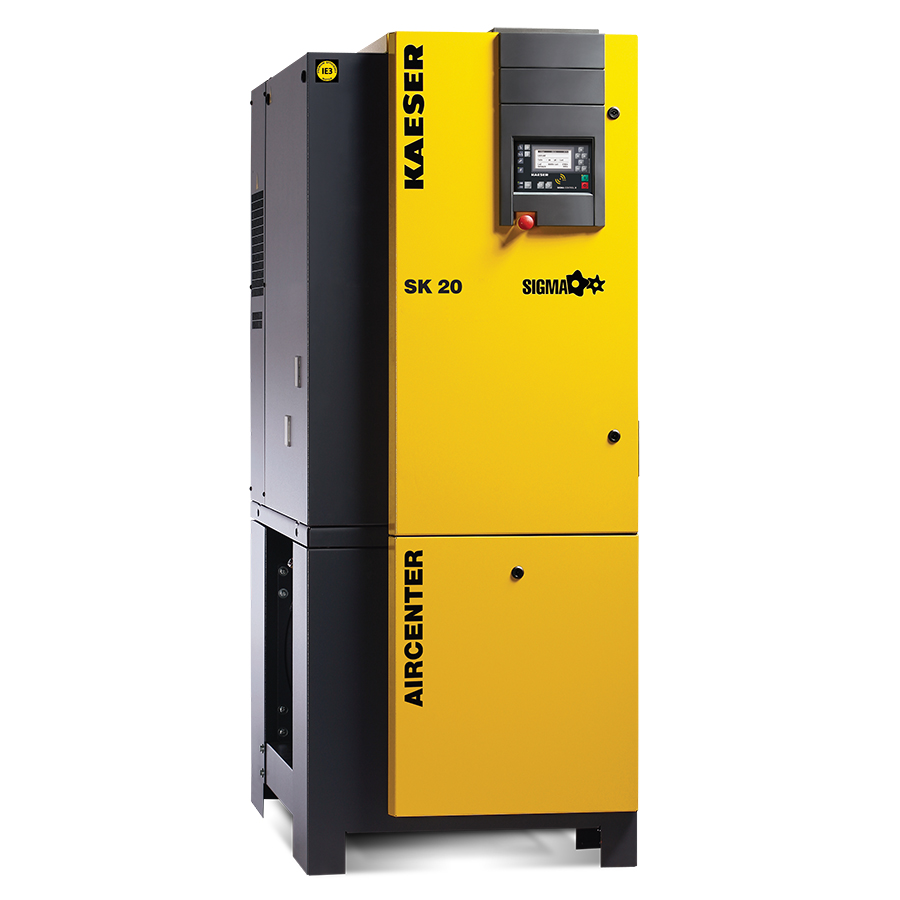 Kaeser SK 20 AIRCENTER 20 hp Rotary Screw Air Compressor with Integrated Dryer and Tank