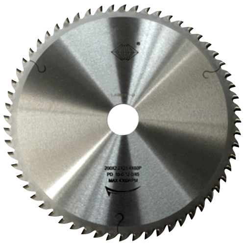 Safety Speed 8" Blade, 5/8" Bore 200 Tooth Hallow Ground  for Plywood/Polycarbonate