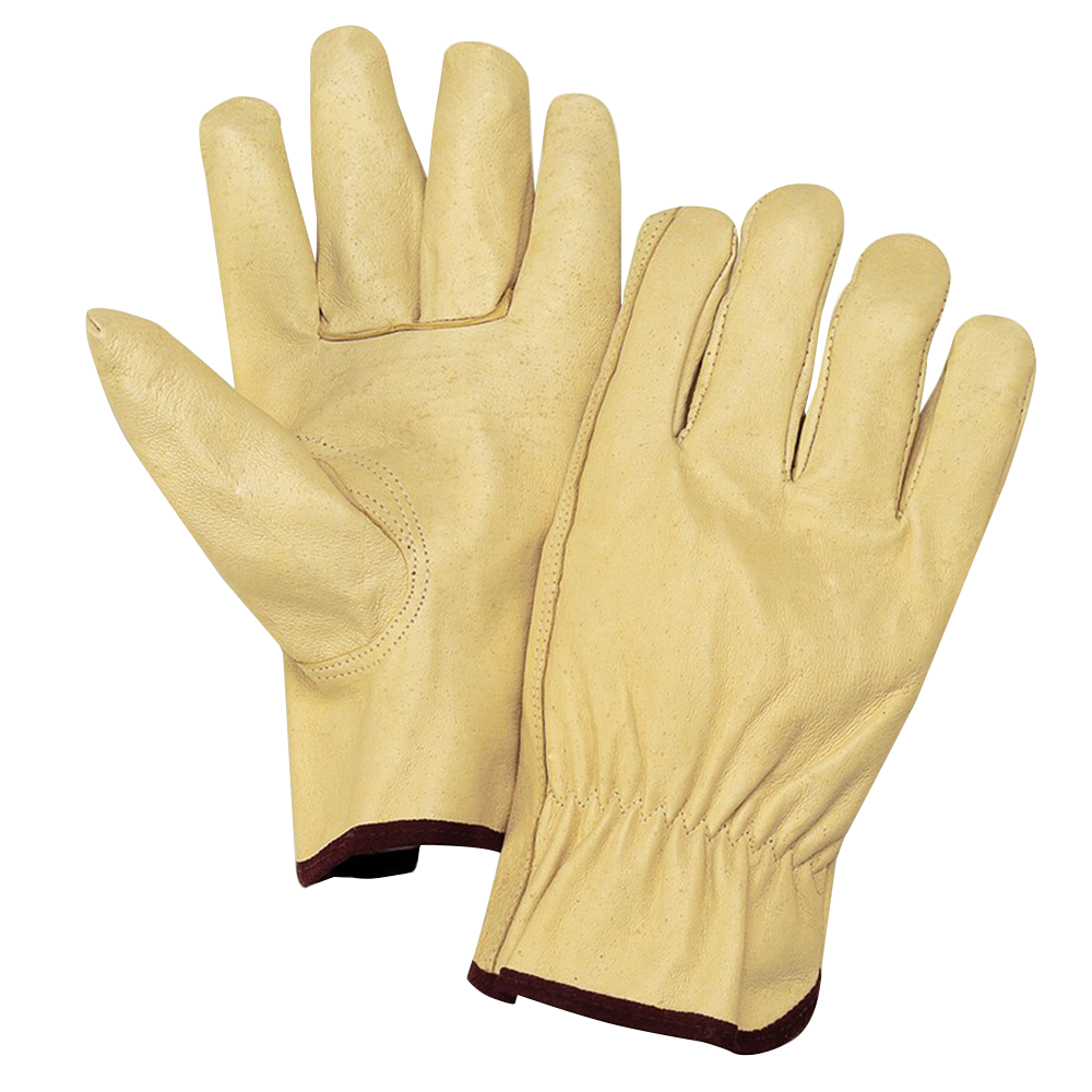 Extra-Large Pigskin Driver Gloves, Tan
