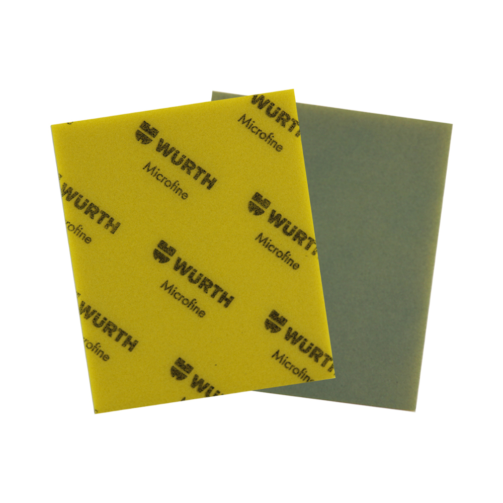 1-Sided Aluminum Oxide Sanding Sponges, 5-1/2" x 4-1/2" x 3/16", 280 Grit, (Yellow)