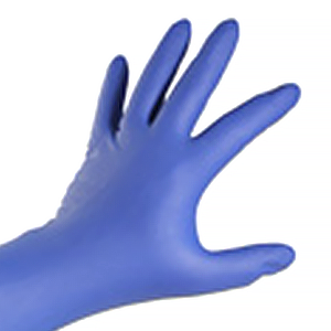 Latex/Polymer Heavy-Duty Powder Free Gloves, Blue (50/Box)