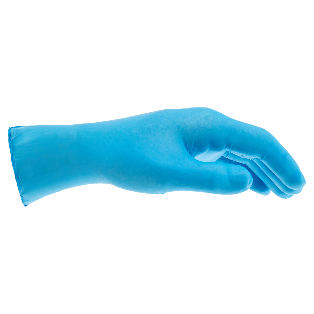 Large Nitrile Powder Free Gloves, Blue, 4mil (100/Box)