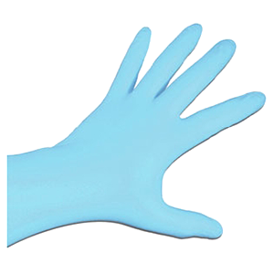 Wurth 5MIL Blue Nitrile Gloves Textured Size Medium 100/Box