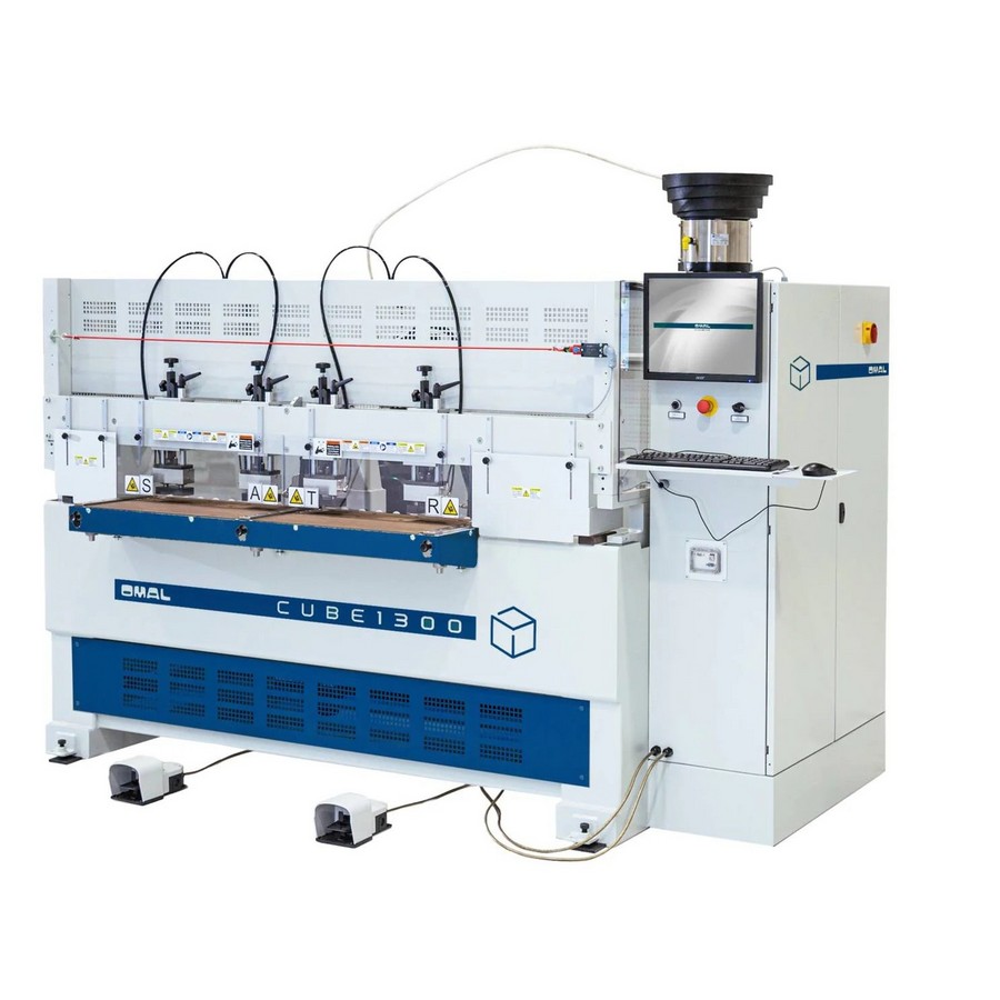 Omal hbd 1300 cube R1 Open Frame Horizontal Bore and Dowel Machine
