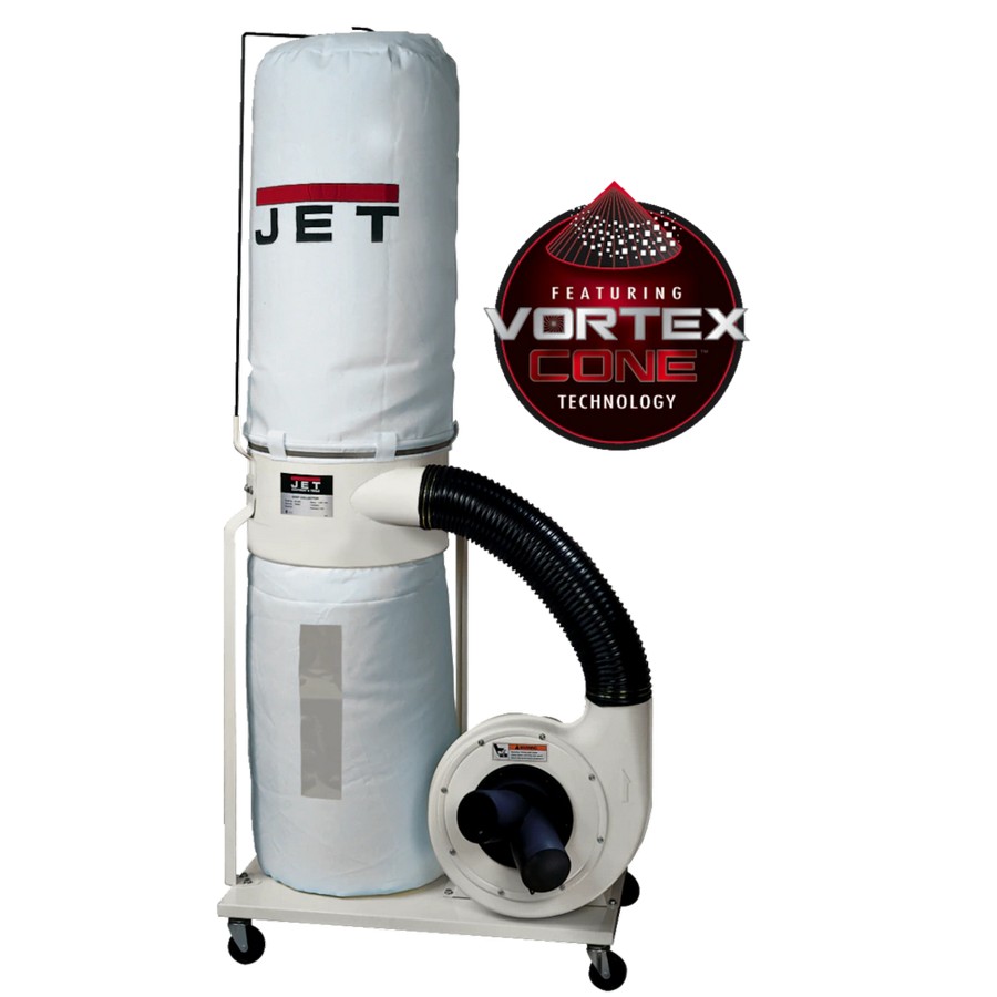 Jet Tools 710701K DC-1200VX-BK1 Dust Collector 2HP Single Phase 230V with 30 Micron Bag Filter Kit