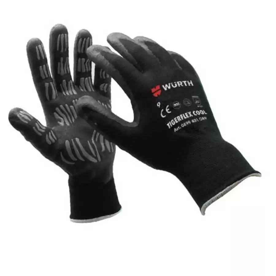 Large Tigerflex Cool Nitrile Foam Coated Glove, Grey/Black