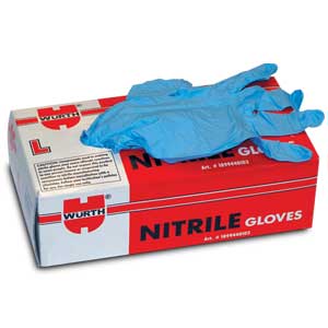 Heavy Duty Blue Nitrile Gloves, Extended Length, Large, BOX/50