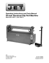Jet Tools ESR-1650-3T 1 1/2 HP 50&quot; x 16 Gauge Electric Slip Roll, 3 Phase/230V